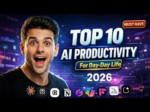 TOP 10 AI Productivity Tools for Day-to-Day Life in 2026 ! #ai