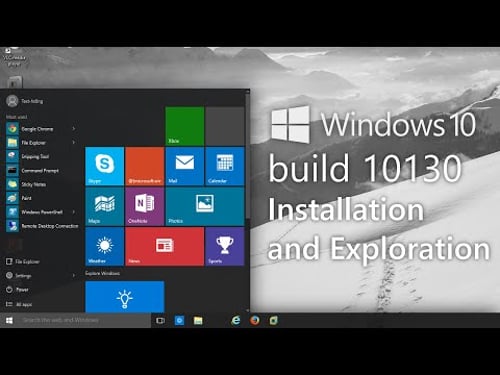 Windows 10 build 10130: 10 years later! - Installation and Exploration