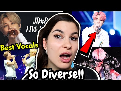 Jimin - REAL LIVE vocals (high notes, growls, vocal effects, background vocals) | REACTION