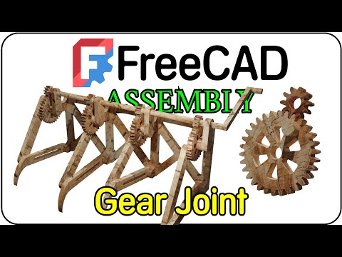 The New Assembly Workbench of FreeCAD 1.0: Revolute, Cylindrical, and Gear Joints in FreeCAD