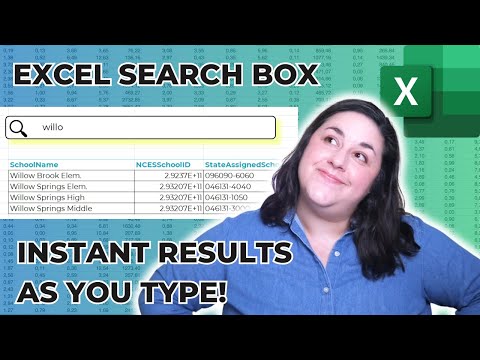 Excel Dynamic Search Box Tutorial | Find Anything | Multi-Column Search