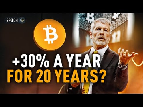 “Bitcoin Will Rise 30% a Year for the Next 20 Years” | Michael Saylor Speech