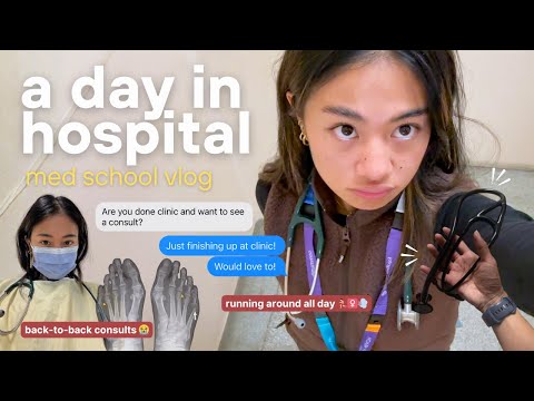 med school vlog 🩺| chaotic day in the hospital- back-to-back consults