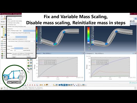 Quasi Static Analysis in Abaqus/FEA, Part - 02 Mass scaling
