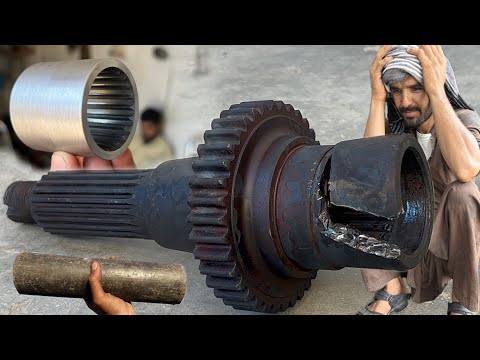 When Genius Mechanic Repaired A Broken Gear counter Shaft EveryOne Wondered To See This Skill…
