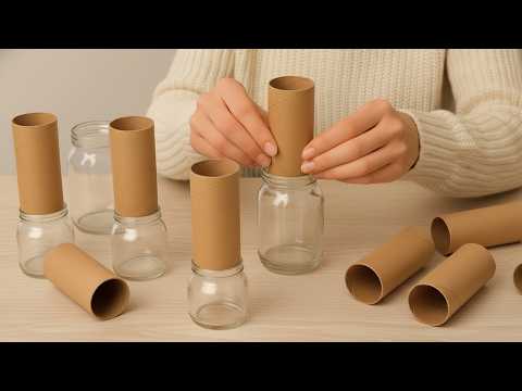 BETTER THAN IN THE STORE!😍 NO MORE THROWING AWAY GLASS JARS! HOME DECOR IDEAS! DIY