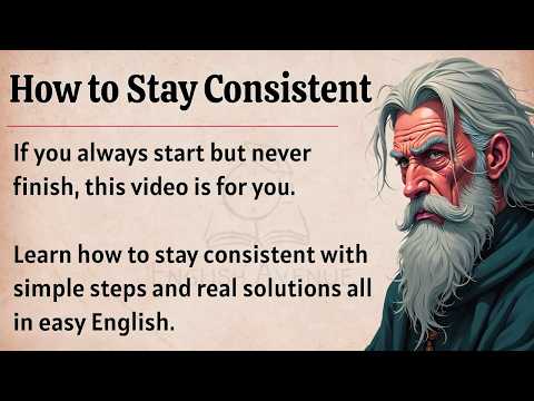 How to Stay Consistent || Learn English Through Motivational Lesson π₯ || Improve Your English β
οΈ