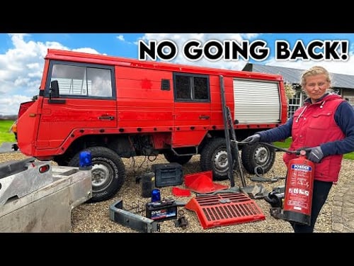 Cutting The Roof Off Our Rare Overlander: Pinzgauer Expedition Camper Build!