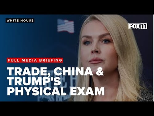 White House talks migrants, trade war with China, Trump's physical exam