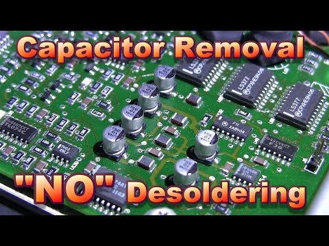 Electrolytic Capacitor Removal NO Desoldering Required