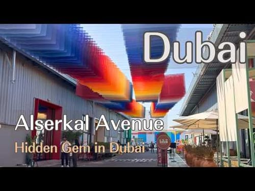 Alserkal Avenue Dubai 4K Walk 🌿 | Hidden Gem of Art, Cafés & Courtyard