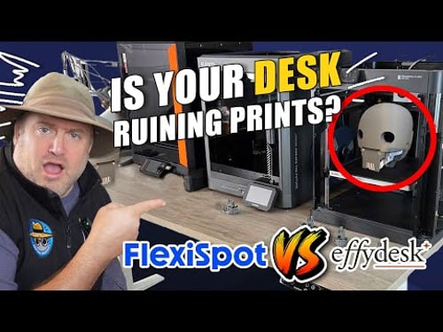 Does Your Desk Affect Your 3D Prints? FlexiSpot E7 Pro vs. FE Desk | 3D Printing Desk Review & Test