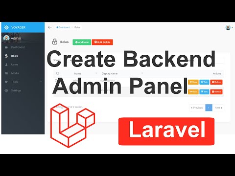 How to Create Backend Admin Panel in Laravel | Backend Admin Panel in Laravel