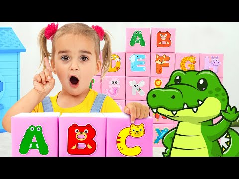 Alice belajar Alfabet dengan Hewan - Video lucu untuk anak-anak