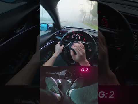 Shifts Highlights in Foggy City Drive #civicsi #manualtransmission #downshift