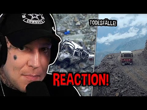 "Mir wird SCHLECHT!" 😨 GEFÄHRLICHSTE Straße der WELT! 😬 Ruhi Cenet Reaktion | MontanaBlack Reaktion