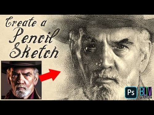 Photoshop: Create a Pencil DRAWING from a PHOTO