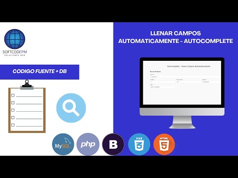 94. Autocompletador automatico (Autocomplete) | PHP, JS, AJAX & MYSQL.