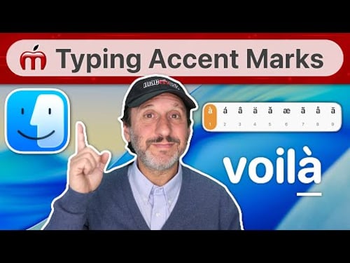 The Easy Way To Type Accent Marks And Other Letter Variations On a Mac