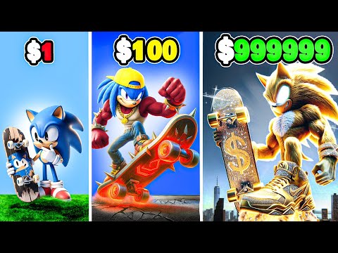 $1 to $1,000,000 SONIC Skateboard in GTA 5