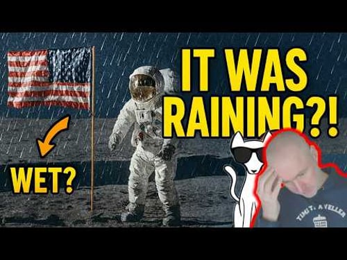 'Globe-busters' Think It Rained During The Moon landing.