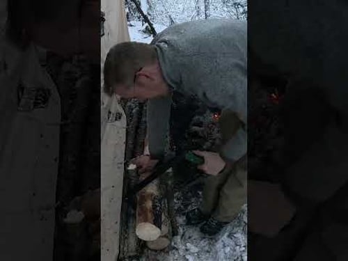 Building a Bushcraft Hot Tent in Alaska #outdoorsurvival #camping #bushcraftadventure #outdoorsy