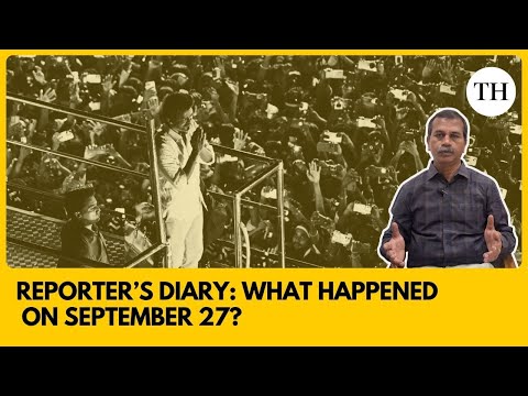 ‘It was horrific to witness’: The Hindu journalist on Karur stampede | Reporter's Diary