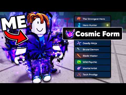 I Pretended to be a NOOB with NEW COSMIC GAROU in The Strongest Battlegrounds!