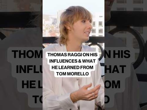 Thomas Raggi on His Influences & What Tom Morello Taught Him 🎸🔥#maneskin #rocktalk #tommorello