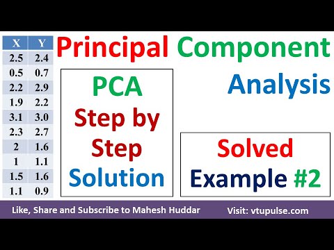2. Principle Component Analysis | PCA Solved Example | PCA Step-by-Step Solution by Mahesh Huddar