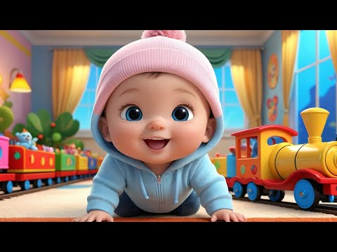 Toy Train Color Ride | Fun Learning & Action Song for Toddlers