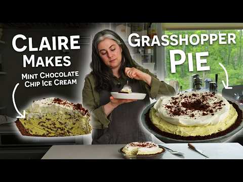 Claire Saffitz Makes Homemade Mint Chip Ice Cream Pie | Dessert Person