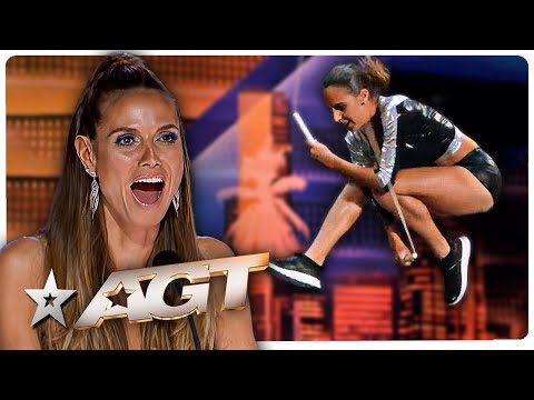 Nervous Girl Takes Jump Rope To The NEXT LEVEL on America's Got Talent!