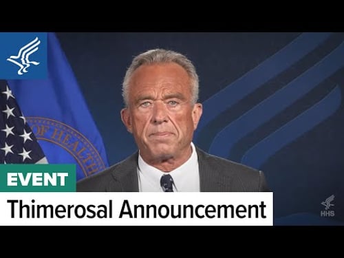 Thimerosal Announcement
