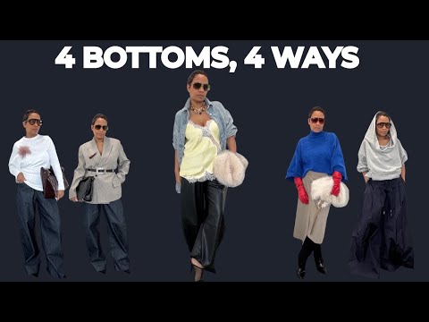 How to Style Pants and Skirts | 4 Bottoms, 4 Ways