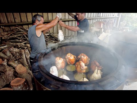 A paradise for physical and mental comfort, roast chicken and tilapia making - Filipino Food