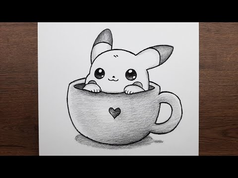 Çizim eğitimi - Yeni başlayanlar için Pikachu adım adım nasıl çizilir - Öğretici kolay çizim
