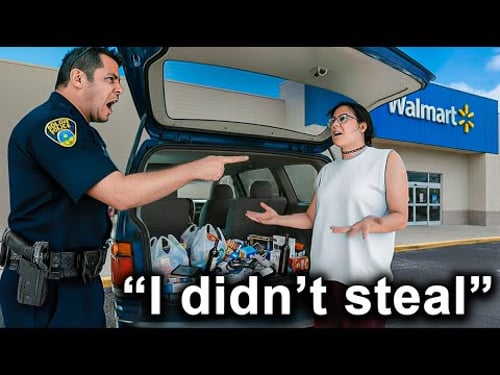 When Cops Catch Shoplifters Acting DUMB AND INNOCENT Outside Walmart