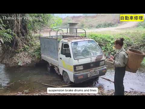 The Truck was Abandoned in the Stream After 7 Year.The Girl Completely Repaire the Truck and Used it