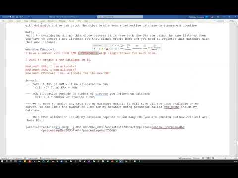 #DBAchallenge -3 || Questions on RMAN, SGA, PGA, Patching, Password fIle and Query Running Slow