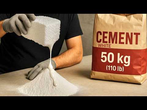 Neither NASA nor the Chinese will ever think of this! Mix white cement with gasoline solution