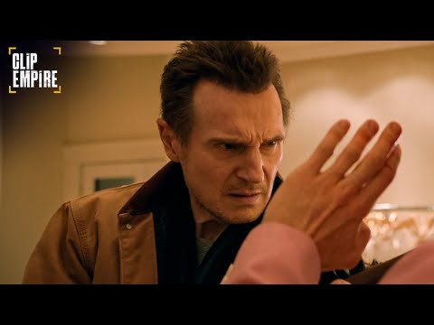 Liam Neeson Turns a Wedding Store Into a Crime Scene (Full Scene) | Cold Pursuit