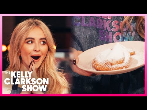 Sabrina Carpenter Tries Making Fried Apple Pie