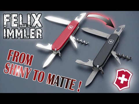 How to matte Tools & Scales of a Swiss Army Knife - a wonderful DIY modification!