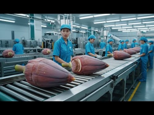 How it's Made: Modern Banana Blossom Factory Technology