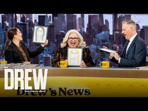 Paula Pell Reacts to "Terrible Portrait" of Herself by Viral Chicago Artist | Drew Barrymore Show