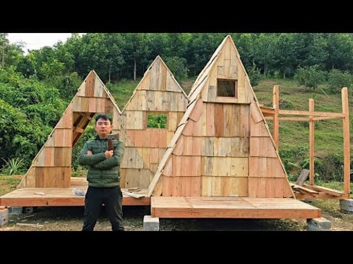 The Man Off Grid Cabin Build A Frame | Installating The Windows Changed Everything!