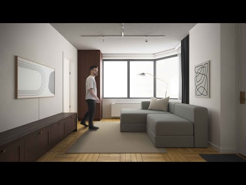 ARCHITECT REDESIGNS - A Tiny 2-Bedroom NYC Apartment for a Family of 4 - 80sqm/866sqft