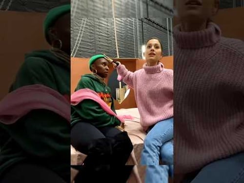 Ariana Grande & Cynthia Slay Wicked Rehearsal for 'Popular' #arianagrande #shorts #wicked