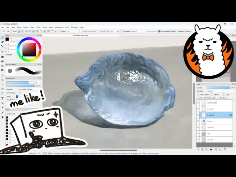 i tried painting in firealpaca. then compared it to medibang.